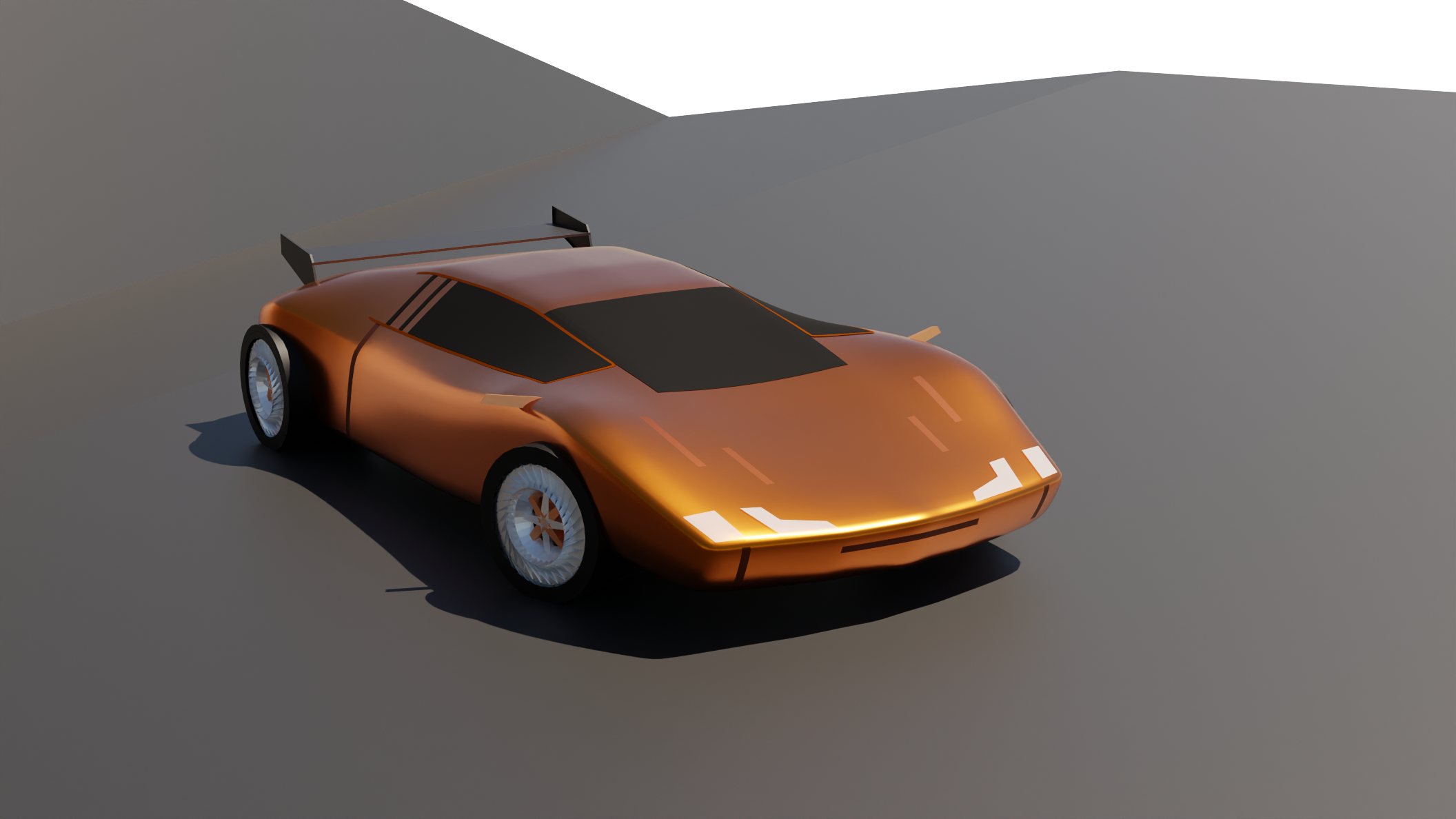 Vue en 3d d'une Super Car proposée à la vente par le Garage.
